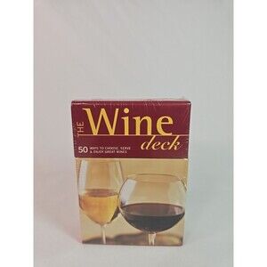 The Wine Deck Cards 50 to Choose, Serve, and Enjoy Great Wines NEW SEALED
